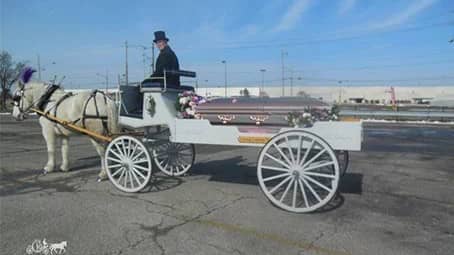  Our horse drawn caisson during a funeral