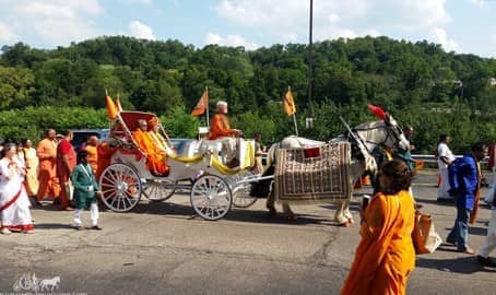 Indian Wedding Carriage during a ceremony near Pittsburgh, PA