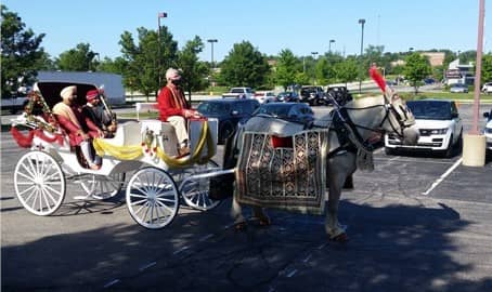 Indian Baraat Carriage for a Indian wedding near Cleveland, OH