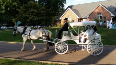 Our Victorian Carriage after a wedding outside of Canton, OH