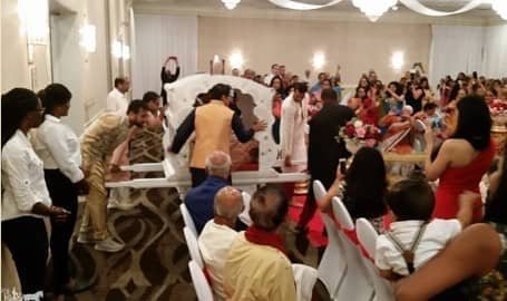 Traditional palki doli rental for South Asian weddings serving Richfield OH and surrounding areas
