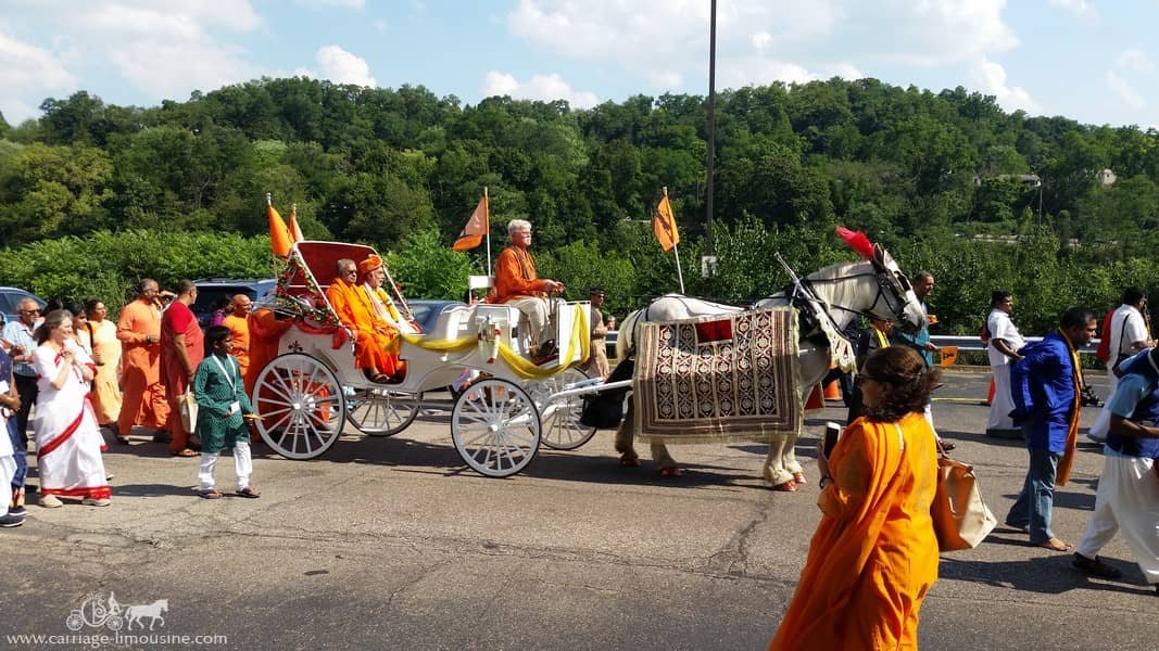 Indian Wedding Carriage during a ceremony near Pittsburgh, PA