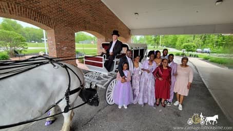  Our Stretch Victorian Carriage at a birthday party in Euclid, OH
