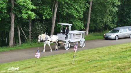 Our Funeral Coach during a funeral service in Pittsburgh, PA
