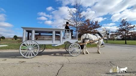 Our Funeral Coach during a funeral in Bedford, OH