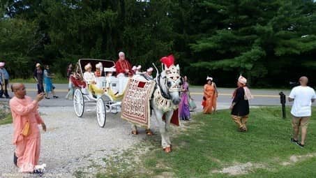 Indian Wedding Carriage procession at the Palace of Gold near Moundsville, WV