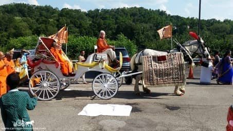 Indian Baraat Carriage during a religious ceremony in Greentree near Pittsburgh, PA