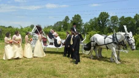 A closer look at our Stretch Victorian after a wedding in Rootstown, OH