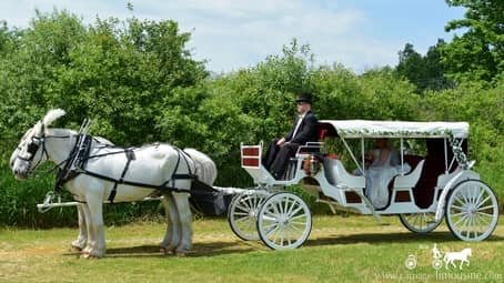  Our Stretch Victorian Carriage before a wedding in Rootstown, OH